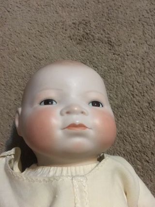 Antique Grace Putman 18” Bye Lo Baby Doll Bisque Head & Hands.  Cloth Body 4