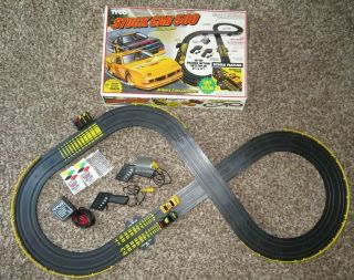 Vintage Tyco Stock Car 500 Electric Slot Car Racing Full Complete Set,  Box 1993