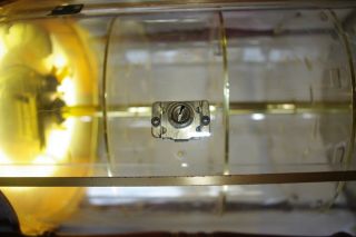 Vintage Round Colibri Lighters Rotating Display Case Lighted Storage Cabinet 4