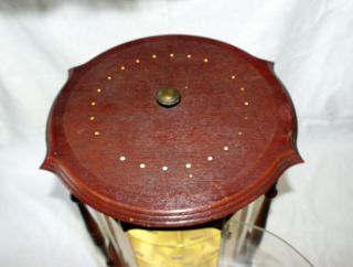 Vintage Round Colibri Lighters Rotating Display Case Lighted Storage Cabinet 6