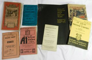 Vtg 1940s Wwii Canadian Military Forces Great Britain Uk Travel Maps Atlases