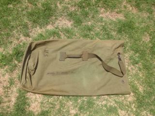 1945 Wwii Us Army Soldier Personal Canvas Duffle Duffel Bag Biscayne Tent Awnin