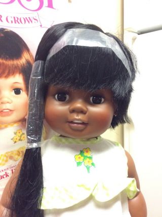 Vintage Ideal Baby Crissy Black Doll 24” 2