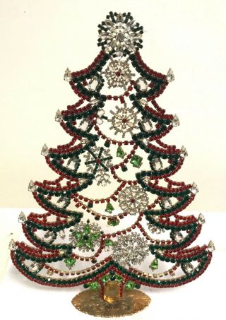 Stunning Rhinestone Christmas - Tree - Stand Up Size Xxl Husar.  D - K - 468