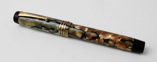 Vintage Marbled Parker Duofold Fountain Pen 5 1/4 " Parker Duofold Deluxe Nib