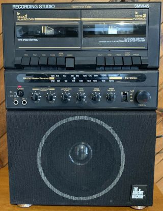 Memorex Portable Recording Studio Smw - 45n Vintage Karaoke Music System