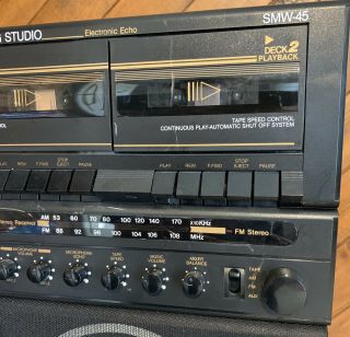 Memorex Portable Recording Studio SMW - 45N Vintage Karaoke Music System 3