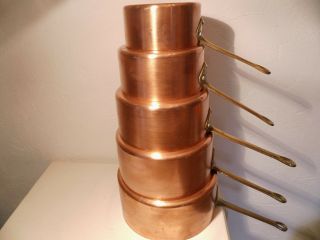 Vintage French Copper Sauce Pans