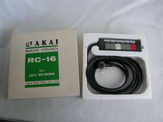 Akai Rc - 16 Reel To Reel Remote Control Vintage 1974 For Gx Tape Units Near