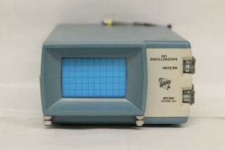 Vintage Tektronix 221 Miniscope Oscilloscope With Probe No Power As - Is