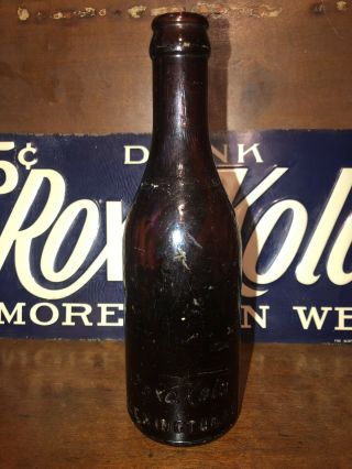 Roxa Kola “lexington” Soda Bottle Vintage Coke Cola Rivalry Bottle Ale8 1 One