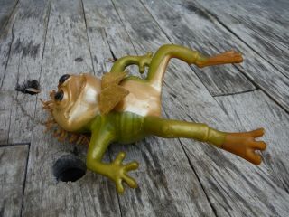 VINTAGE 1966 RUSS BERRIE OILY JIGGLER FROG TOAD AWESOME SIGNED 6