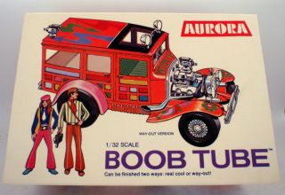 Tv Camera Boob Tube 1/32 Scale Vintage Aurora Kit - Love Television Hot Rod Van
