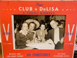 Chicago Rare Photo African American Jazz Club Delisa Wwii Homefront Civil Rights
