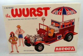 The Wurst 1/32 Scale Vintage Aurora Plastic Kit - Box Never Opened Hot Rod
