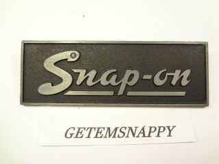Vintage Snap On Tool Box Emblem Logo W/posts