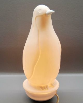 Unusual Vintage Midori Penguin Lamp - Japan - Can 