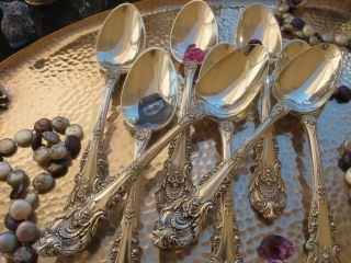 One Large Oval Soup Spoon Wallace Sir Christopher Sterling Silver Rare Flatware