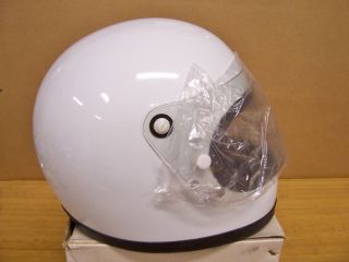 Vintage NOS Shoei S12 S 12 Motorcycle Full Face White Helmet Medium 2