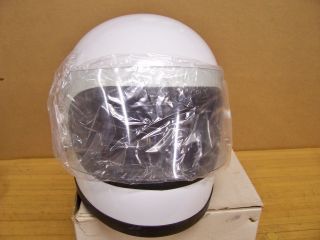 Vintage NOS Shoei S12 S 12 Motorcycle Full Face White Helmet Medium 3