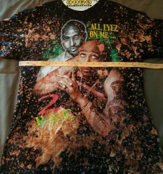 Tupac Shakur 2Pac All Eyes on Me T - Shirt Hip Hop/Rap - Acid Wash RARE Vintage 10