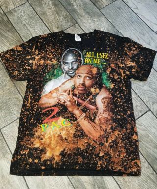 Tupac Shakur 2Pac All Eyes on Me T - Shirt Hip Hop/Rap - Acid Wash RARE Vintage 2