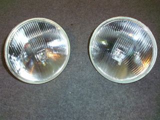 Vintage Marchal H4 Headlamps " 5 3/4 Inch " Nos,  E2 Code