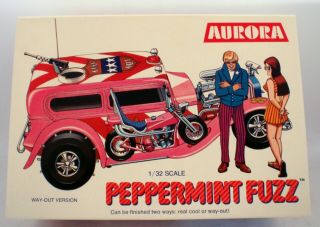 Peppermint Fuzz 1/32 Scale Vintage Aurora Plastic Kit - Box Never Opened Hot Rod
