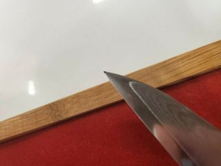 Rare Shun Ken Onion 3 Piece Knife Set DM0500 DM0513 DM0516 In Bamboo Box 6