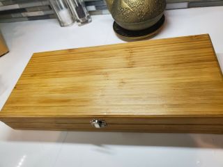 Rare Shun Ken Onion 3 Piece Knife Set DM0500 DM0513 DM0516 In Bamboo Box 8