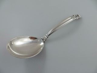 Jam Spoon,  Ladle Acorn Georg Jensen Sterling Silver Flatware 5 - 5/8 "