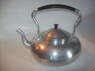 Vintage Knobbler British Colony Aluminum Teapot Kettle