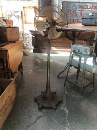 Vintage Ge General Electric Vortalex Pedestal Floor Standing Fan