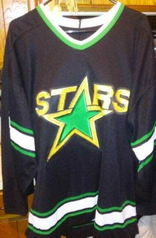 Dallas Stars Hockey Vintage Black Jersey CCM size 52 Blank player, 2