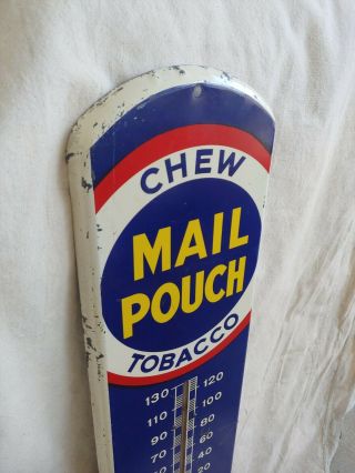 Large Vintage 1940 ' s Mail Pouch Chewing Tobacco 39 