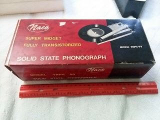 Vintage Naco Solid State Phonograph.  Model Trph 99