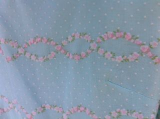 Vintage Cotton Fabric,  Flocked Flowers,  Dotted Swiss,  Flocked Dress 7