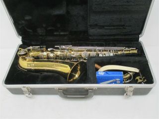 Bundy Selmer Usa Vintage Alto Saxophone Sn 598397 W/ Bundy Mouthpiece & Case