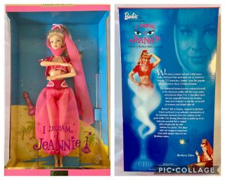 Vtg Mattel I Dream Of Jeannie Collector Edition Barbie Collectibles Ltd Ed Nib