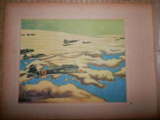 Ww2 Japanese Navy Strategy Painting.  Navy Bombing Strategy.