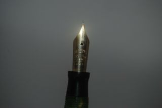Restored Vintage Sheaffer BALANCE Jade Ink fountain pen w/14k Fine NiB 4
