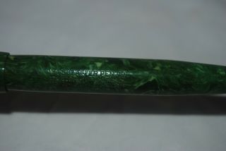 Restored Vintage Sheaffer BALANCE Jade Ink fountain pen w/14k Fine NiB 8