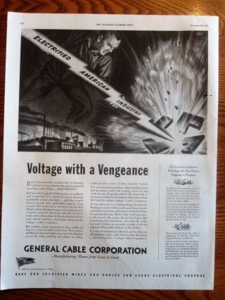 Swastika Smashed By American Electric Might Wwii Ad