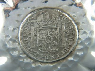 Old Spanish Sterling Silver Tastevin Wine Taster,  1821 Coin in Center 4