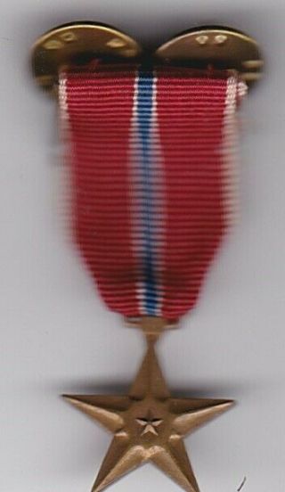 Miniature Us Bronze Star Medal On Brooch Mini Army Navy Usmc Usaf