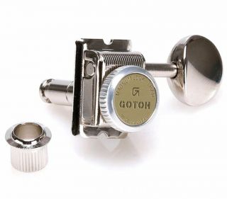 Set Of 6 Gotoh Sd91 - Mgt 6 - In - Line Vintage Style Locking Tuners - Nickel