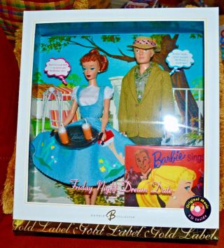 Barbie And Ken Gift Set Friday Night Dream Date 2006 Gold Label With Cd Nrfb