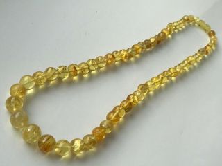Natural Vintage Amber Beads Antique Baltic Old Necklace 26.  76 gr 2