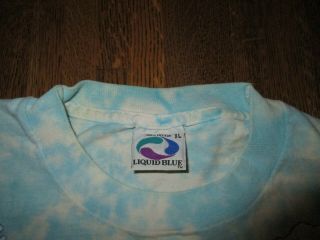 Grateful Dead T Shirt Vintage 1993 Roller Coaster Tie Dye XL USA Liquid Blue GDM 3