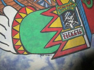 Grateful Dead T Shirt Vintage 1993 Roller Coaster Tie Dye XL USA Liquid Blue GDM 7